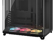 AIR 5400 LX-R RGB LINK, Triple Chamber, Panoramic Glass, Mid-Tower, Negru