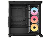 Frame 4500X LX-R RGB, Mid Tower, cu 3 ventilatoare incluse 120mm LX-R RGB,  Negru