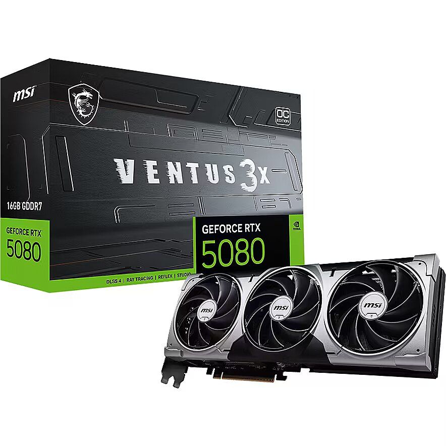 MSI GeForce RTX 5080 Ventus 3X OC 16GB GDDR7 DLSS4