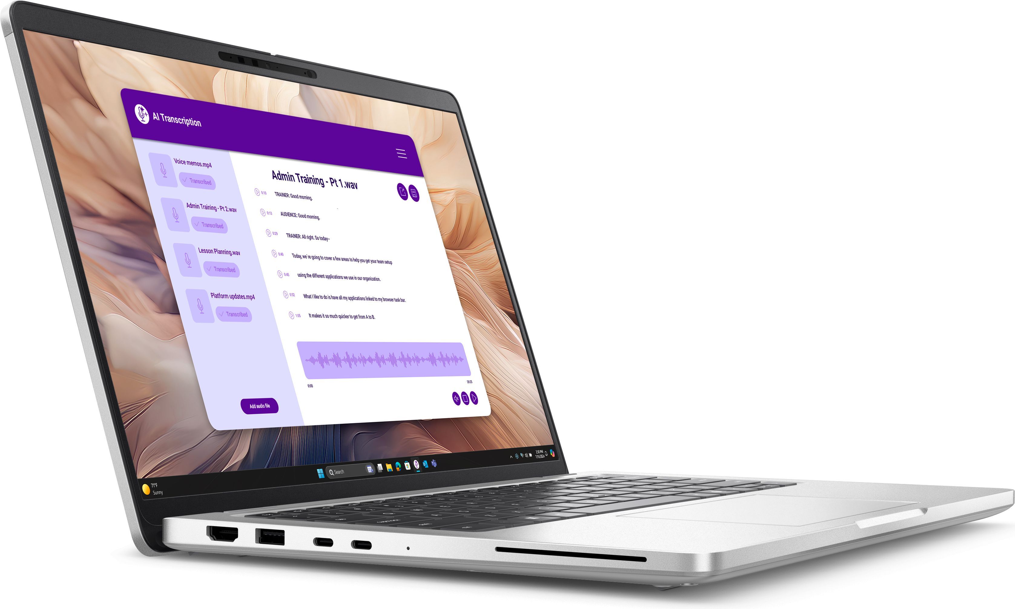 Laptop Dell Pro 14 Plus PB14250, 14 inch 1920 x 1200, Intel 268V (8 C / 8 T, 2.2 GHz - 5.0 GHz, 12 MB cache), 32 GB RAM, 1 TB SSD, Intel Graphics, Windows 11 Pro