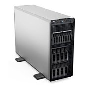 Dell PowerEdge T560 Tower Server,Intel Xeon 4510 2.4GHz(12C/24T),32GB 5600MT/s RDIMM,2x4TB HDD SAS ISE 12Gbps 7.2K(8x3.5 SAS/SATA),PERC H755,iDRAC9 Enterprise 16G,Bezel,Broadcom 5720,Dual Hot Plug PSU(1+1)1100W Titanium,3Yr NBD