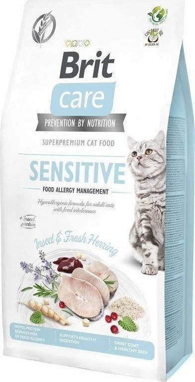 BRIT Care Grain-Free Adult Insect&Herring Sensitive - dry cat food - 400 g