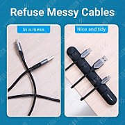 Vention 5 Ports Desktop Cable Manager Black