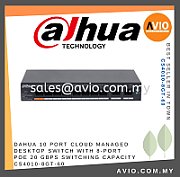 Dahua CS4010-8GT-60 Switch desktop cloud gestionat cu 10 porturi și 8 porturi PoE