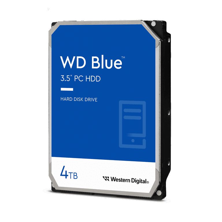 HDD Desktop WD Blue 4TB CMR, 3.5'', 128MB, 5400 RPM, SATA