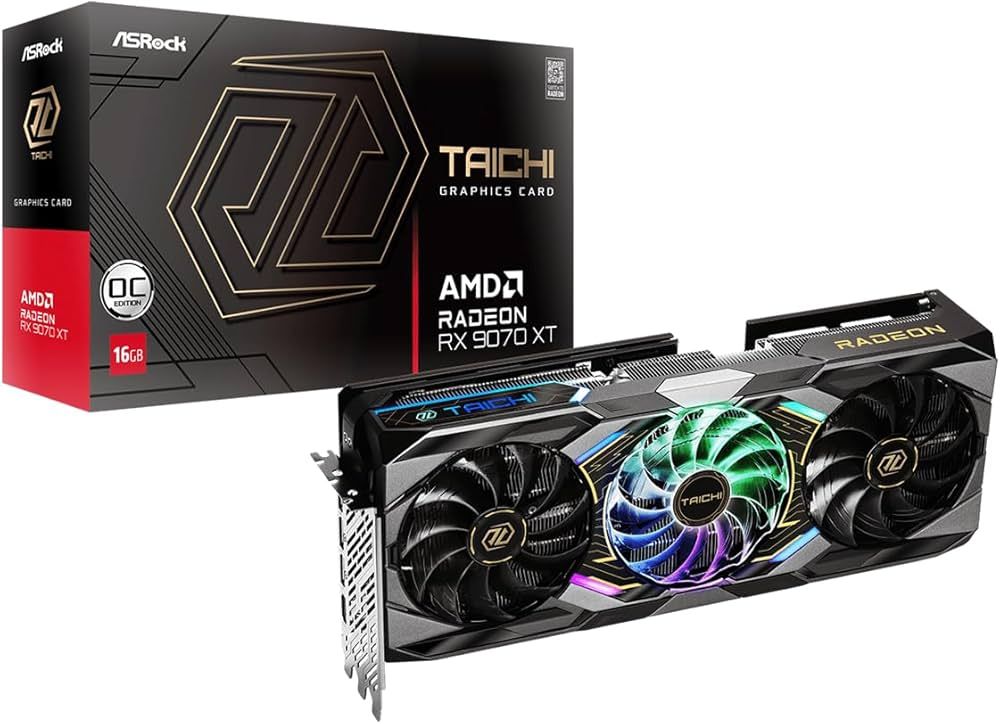 Radeon RX 9070 XT Taichi 16GB DDR6 256-bit  RX9070XT TC 16GO-VGA 