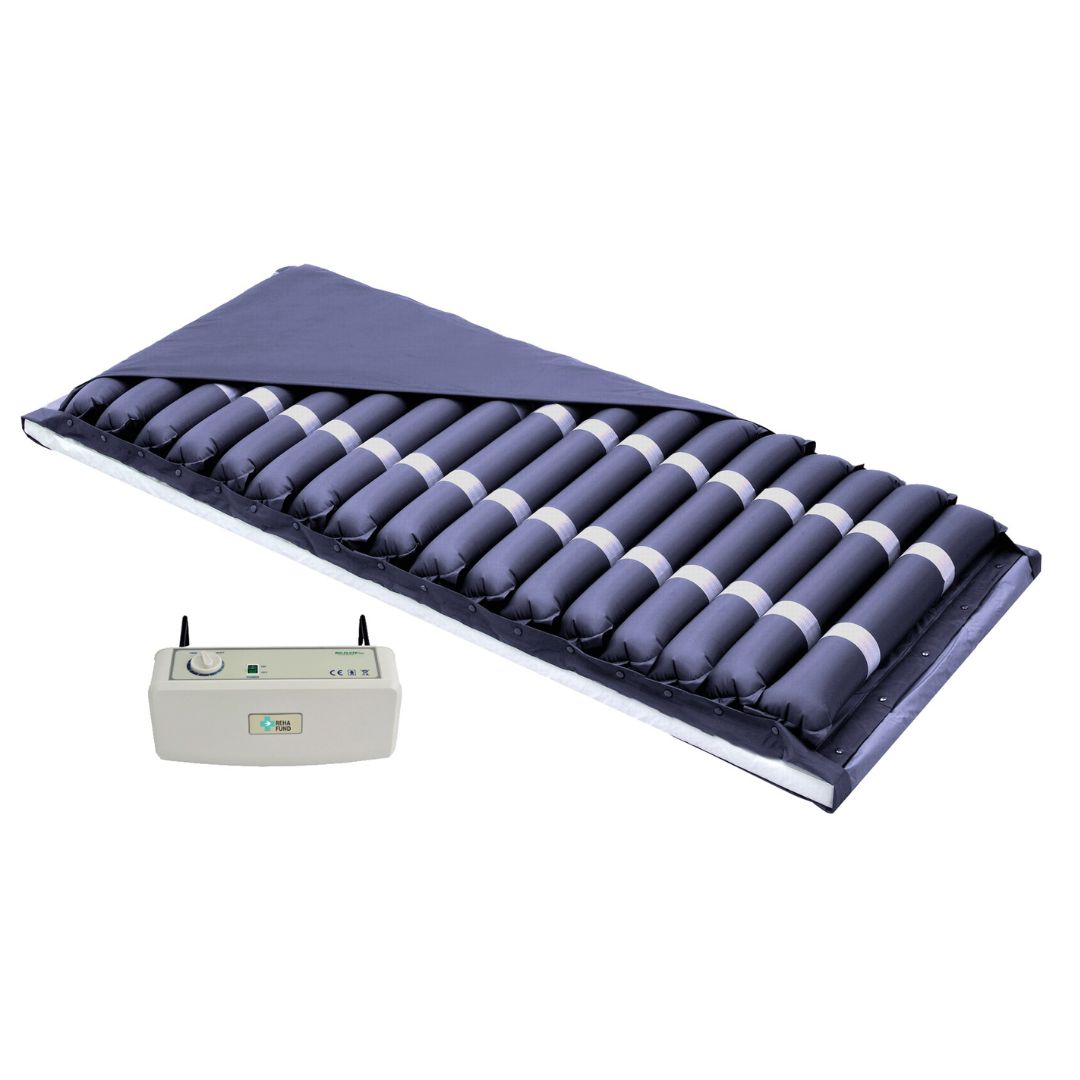Anti-decubitus mattress pneumatic compartment 17 compartments with CPR safety valve