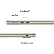 Laptop Apple MacBook Air 13 with Liquid Retina (2025), 13.6 inch 2560 x 1664, Apple M4 10-Core (10 C / 10 T), 16 GB RAM, 512 GB SSD, Apple 10-core integrat, Mac OS, Tastatura International, Auriu