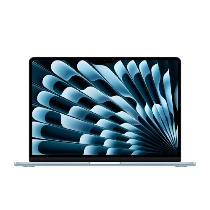 Laptop Apple MacBook Air 13 with Liquid Retina (2025), 13.6 inch 2560 x 1664, Apple M4 10-core (10 C), 16 GB RAM, 256 GB SSD, Apple 8-core, macOS, Tastatura English US, Albastru deschis