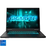 Laptop Gigabyte A 16 CTHI3EE894SD, 16 inch 1920 x 1200, Intel Core i7-13620H (10 C / 16 T, 3.6 GHz - 4.9 GHz, 24 MB cache, 115 W), 16 GB DDR5, 1 TB SSD, nVidia GeForce RTX 5050, Fara sistem de operare, Tastatura International, Negru