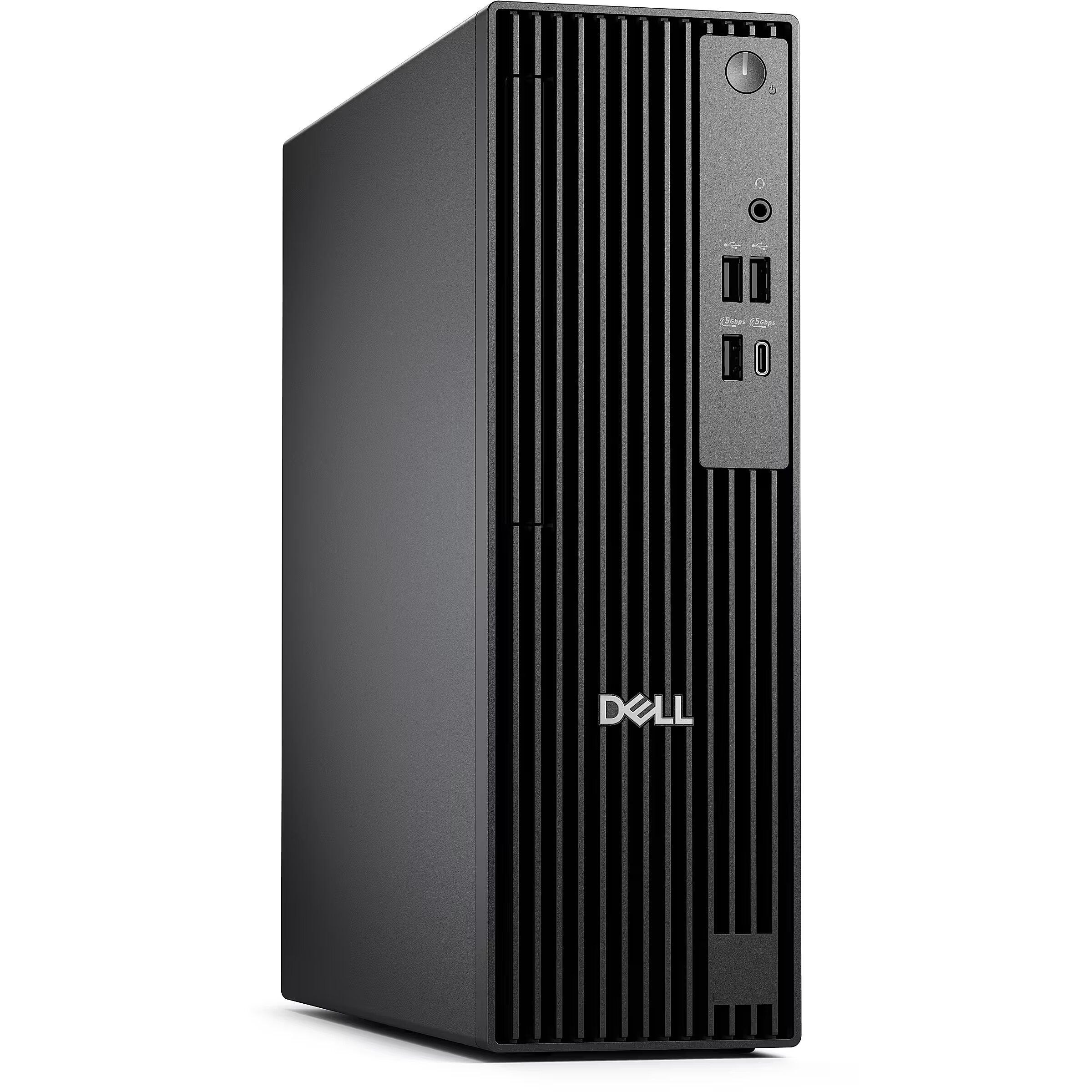 Dell Pro Slim Plus QCS1250, 180W PSU, EPEAT Silver with Climate+, Energy Star Qualified, Intel(R) Core(TM) i3-14100 (4 cores, up to 4.7GHz), Integrated Graphics, 8 GB: 1 x 8 GB, DDR5, up to 4800 MT/s, non-ECC, 512GB SSD, No Optical Drive, Internal Speaker, No Wireless LAN Card, Trusted Platform