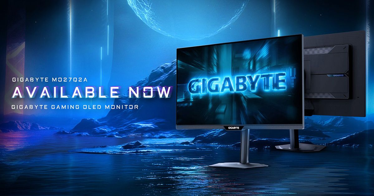 GIGABYTE MO27Q2A. Display diagonal: 68.6 cm (27 ), Display resolution: 2560 x 1440 pixels, HD type: Quad HD, Display technology: QD-OLED, Response time: 0.03 ms, Native aspect ratio: 16:9, Viewing angle, horizontal: 178°, Viewing angle, vertical: 178°. Built-in  speaker(s). Built-in USB hub. VESA