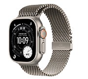 Apple Watch Ultra 3 GPS + Cellular 49mm Natural Titanium Case with Natural Titanium Milanese Loop - Medium