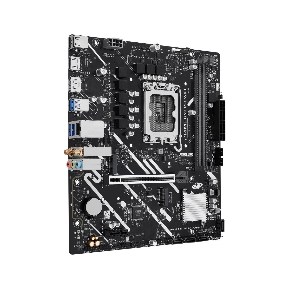 ASUS PRIME B760M-F WIFI. Processor manufacturer: Intel, Processor socket: LGA 1700, Compatible processor series: Intel® Celeron®, Intel® Pentium® Gold, Intel® Core™ i3, Intel® Core™ i5, Intel® Core™.... Supported memory types: DDR5-SDRAM, Maximum internal memory: 96 GB, Memory slots type: DIMM