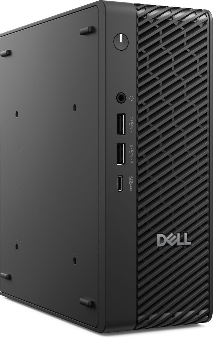 Dell Pro Max Micro FCM2250, 280W A/C Adapter, EPEAT5, 7.4MM Barrel, TCO10, ENERGY STAR Qualified, EPEAT Gold with Climate+, Intel Core Ultra 7 265 (30 MB cache, 20 cores, 20 threads, 1.8 GHz to 5.3 GHz, 65W), NVIDIA(R) RTX(TM) A400, 4 GB GDDR6, 4 mDP to DP adapters, 16GB: 1 x 16 GB, DDR5, 5600 MT/s