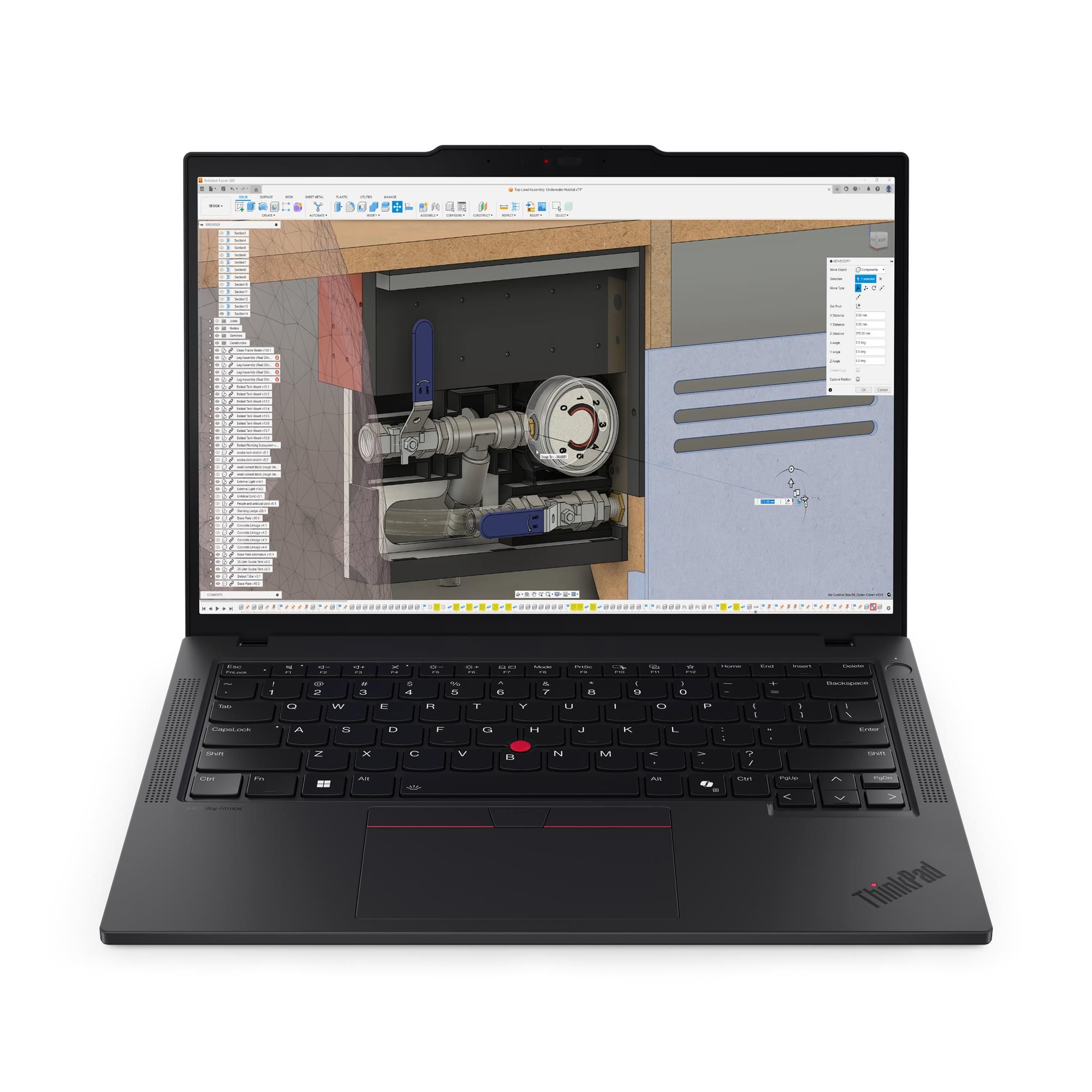 Laptop Lenovo ThinkPad P14s Gen 6 21QL0048PB, 14 inch 2880 x 1800 Touchscreen, AMD AI 7 350 (8 C / 16 T, 2 GHz - 5 GHz, 8 MB + 16 MB cache), 64 GB DDR5, 2 TB SSD, AMD Radeon Graphics, Windows 11 Pro