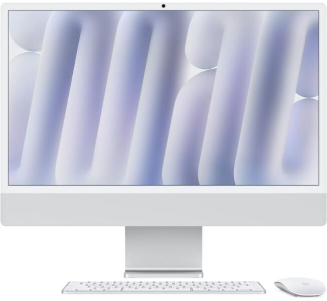 Apple iMAC 24  Retina 4.5k/ Apple M4 (CPU 10-core, GPU 10-core, Neural Engine16-core)/16GB/256GB - Silver - INT KB (2024)