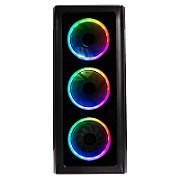 Sistem Desktop PC Gaming Spacer Conqueror, Ryzen 5 9600X, 32 GB DDR5, 2 TB SSD, Radeon RX 9060 XT Challenger 8GB OC, No OS, negru,  SPACER-Conqueror-10VN  (timbru verde 7 lei) - 5949046616149.