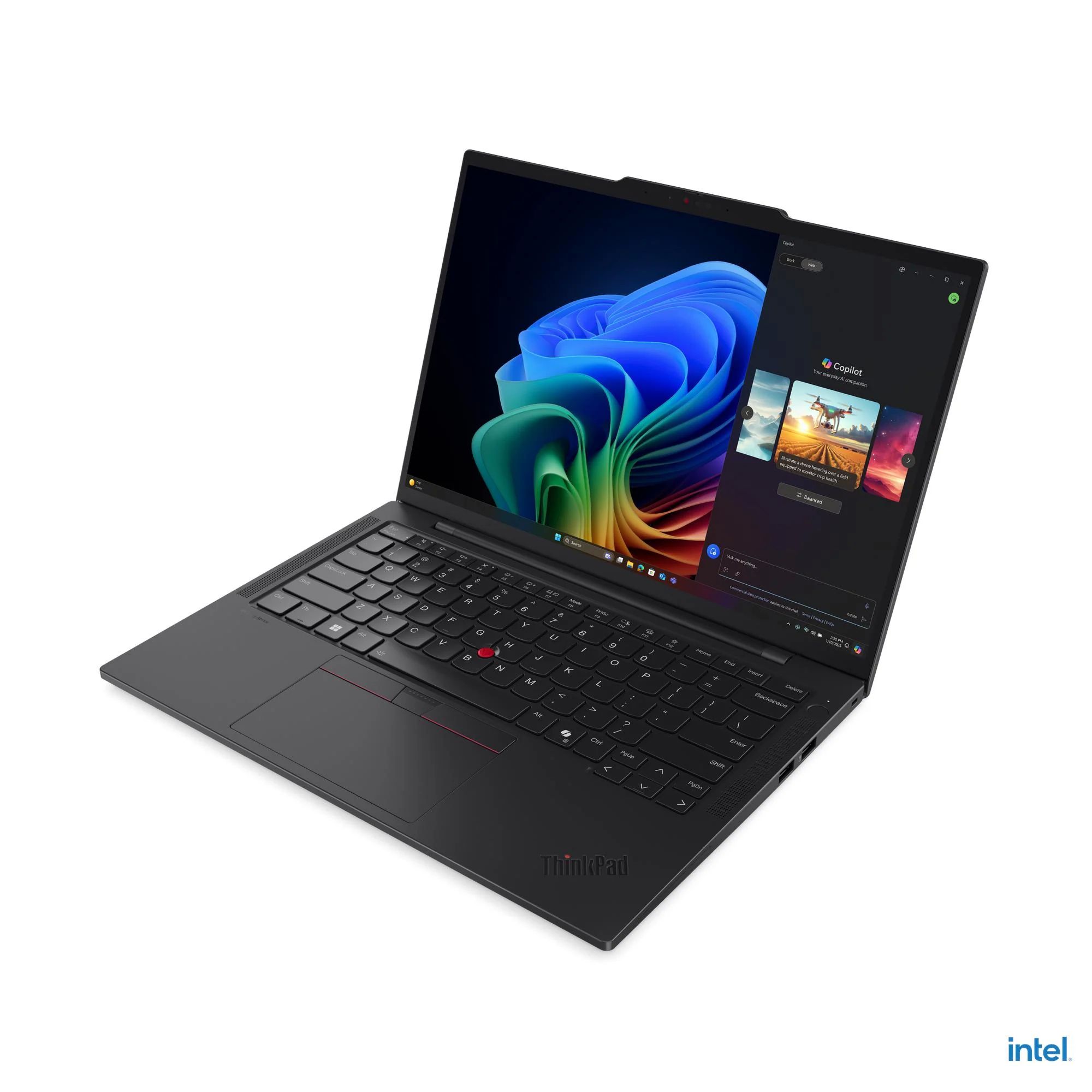 Laptop ThinkPad T14s Gen 6 (Intel) 14  2.8K (2880x1800) OLED 500nits Anti-glare / Anti-reflection / Anti-smudge, 100% DCI-P3, 120Hz VRR, Dolby Vision®, Touch Intel® Core Ultra 7 265U, 12C (2P + 8E + 2LPE) / 14T, Max Turbo up to 5.3GHz, 12MB Intel Smart Cache Video Integrated Intel® Graphics RAM