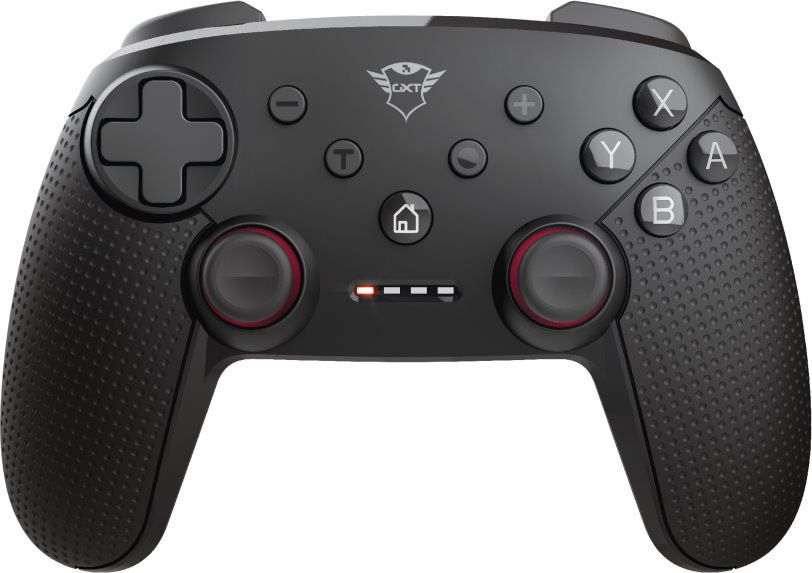 Controller wireless Trust GXT 542 Muta, material ABS, 15 butoane, compatibil cu pc, laptop, consola gaming, smartphone, tableta, albastru