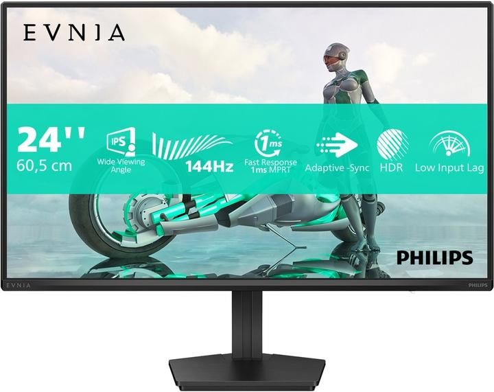Monitor Philips 23.8  24M2N3200NF/00, Diagonal (inch): 23.8, Diagonal (cm): 60, Aspect ratio: 16:9, Panel: IPS, Resolution: 1920x1080, Refresh Rate: 144Hz, Response time GtG: 4ms, Response time MPRT: 0.5ms, Brightness (max): 300 cd/m², Contrast (static) : 1500:1, Viewing angle: 178/178, Color Gamut