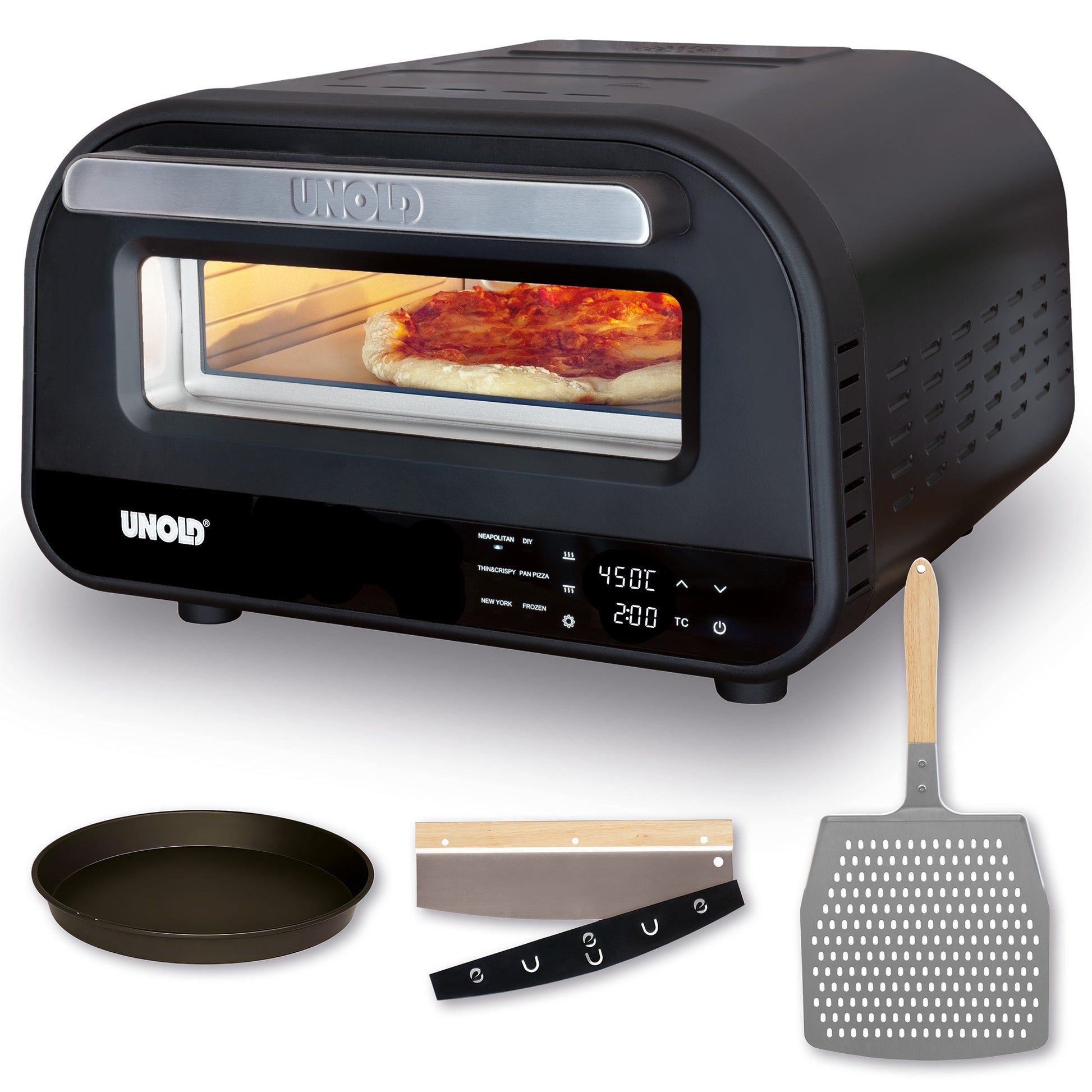 RESIGILAT: Unold Pizza Oven Don Luigi black Schwarz (68815)