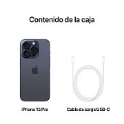 Apple iPhone 15 Pro 15,5 cm (6.1 ) Dual SIM iOS 17 5G USB tip-C 256 Giga Bites Titan, Albastru