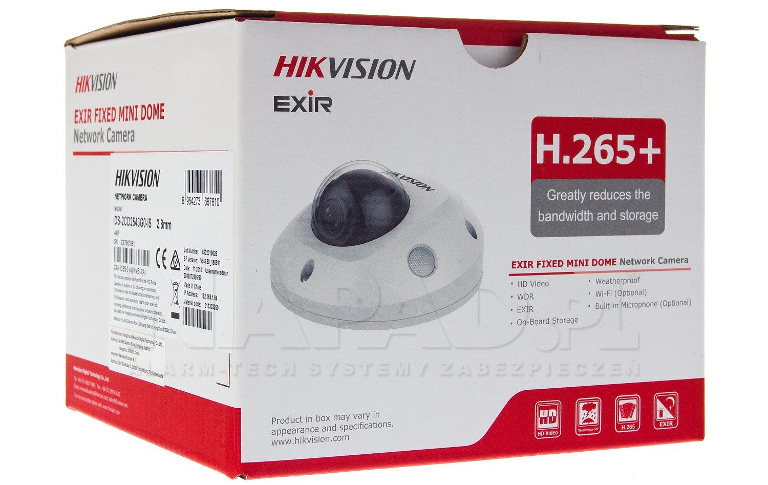 KAMERA IP HIKVISION DS-2CD2543G2-IWS (2.8mm) PL (polish language only!)
