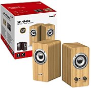 BOXE GENIUS 2.0, RMS: 10W (2 x 5W), bass control, mufa casti, Line-in 3.5mm, pine wood,  SP-HF400   31730058401  (timbru verde 4.00 lei)