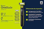 Philips Norelco OneBlade QP2824/10 men's shaver Foil shaver Trimmer Grey  Lime