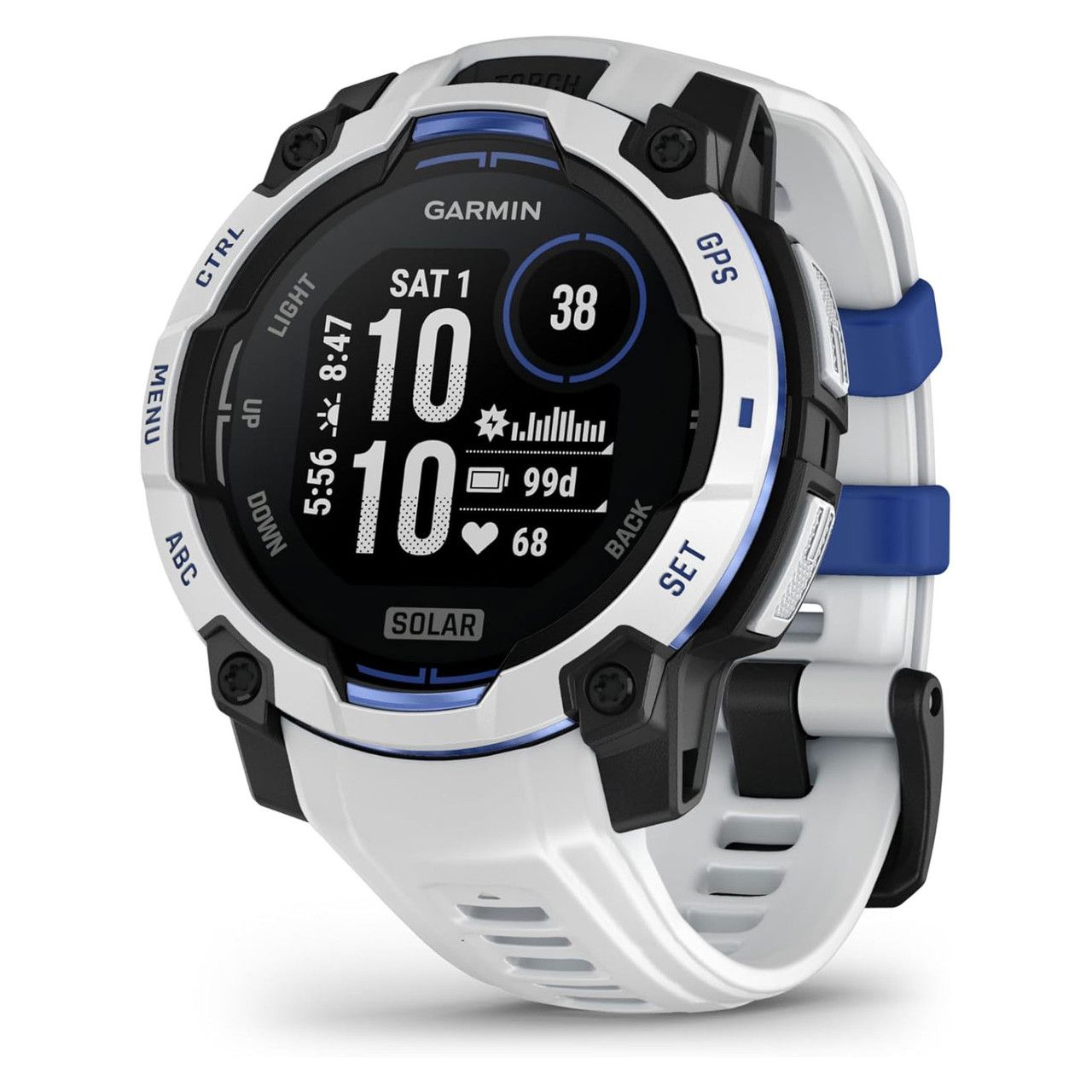 Garmin Instinct 2.29 cm (0.9 ) MIP 45 mm Digital 176 x 176 pixels Touchscreen Black  White GPS (satellite)