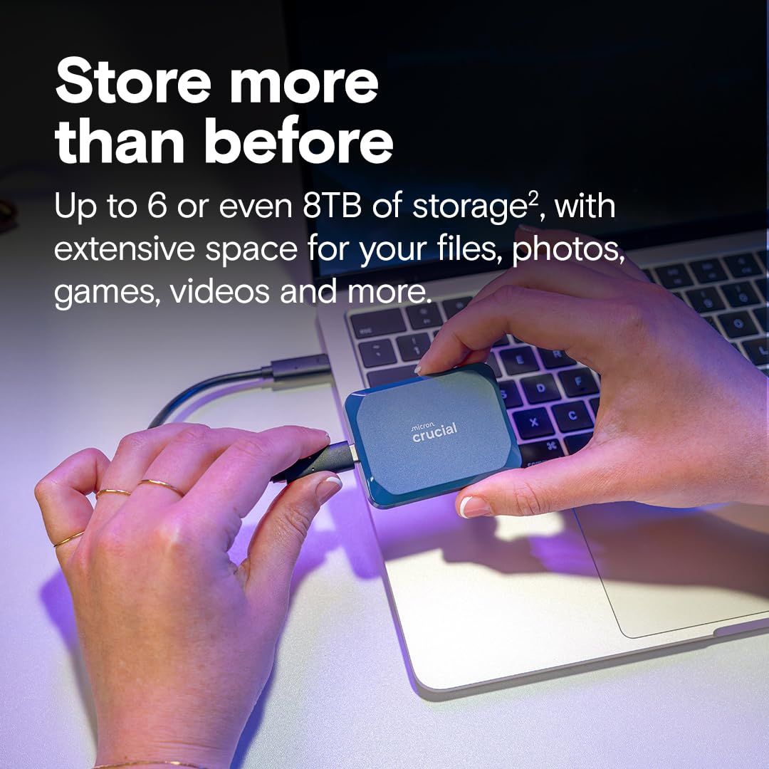 Crucial X10 1 TB USB Type-C USB 3.2 Gen 2x2 Albastru