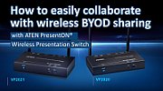 ATEN VP2021 sistem de prezentare wireless HDMI + VGA (D-Sub) Spaţiul de lucru