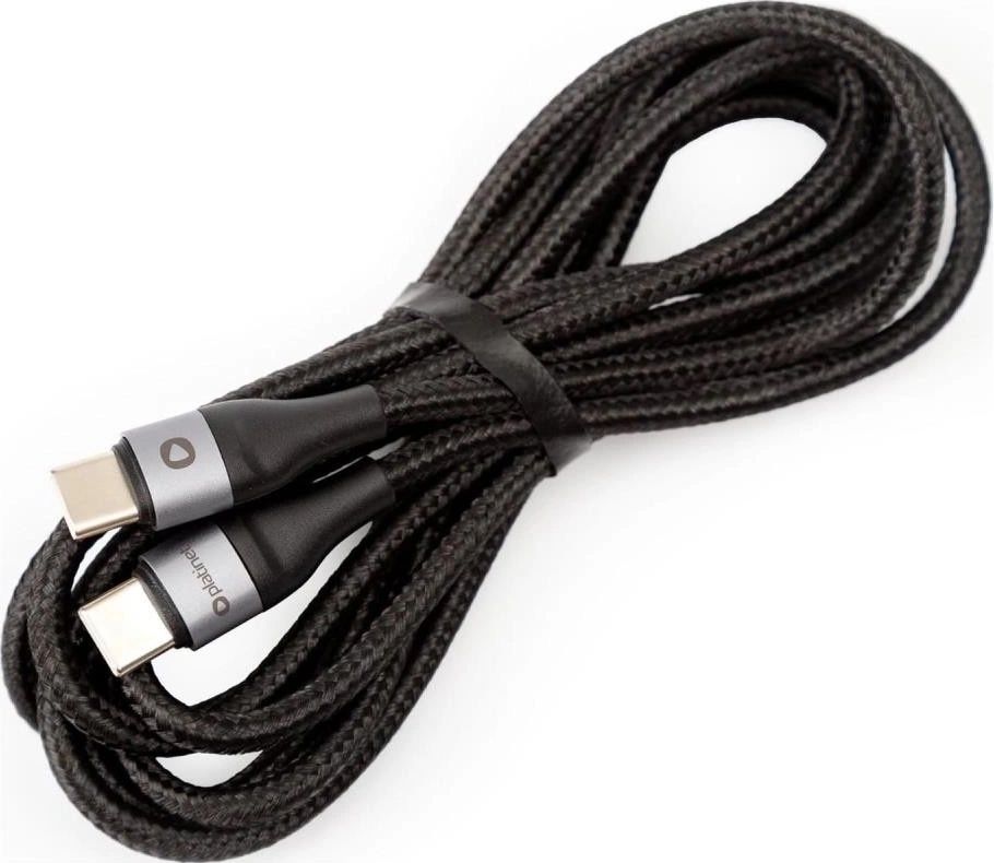 PLATINET CABLE BRAIDED USB-C TO USB-C 2.1A 42W 2M BLACK [45891]