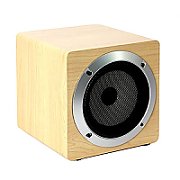 OMEGA SPEAKER OG61W WOODEN 4  5W BLUETOOTH V4.2 BROWN TWS SYSTEM