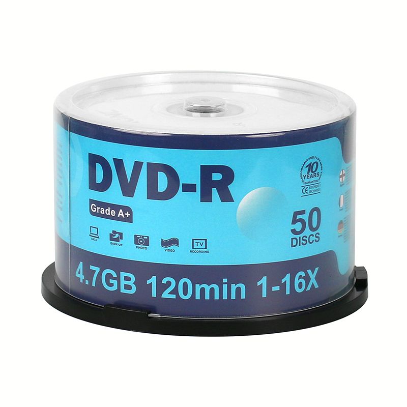 FIESTA DVD-R 4,7GB 16X FULL SURFACE WHITE INKJET PRINTABLE SP*50 45817