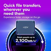 Crucial X10 4 TB USB Type-C USB 3.2 Gen 2x2 Albastru