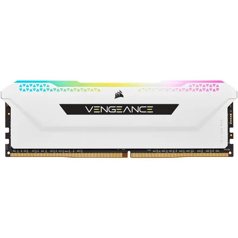 Memorie DDR4, 8GB, 3200MHz, CL16, 1.35V, Alb, VENGEANCE RGB PRO SL