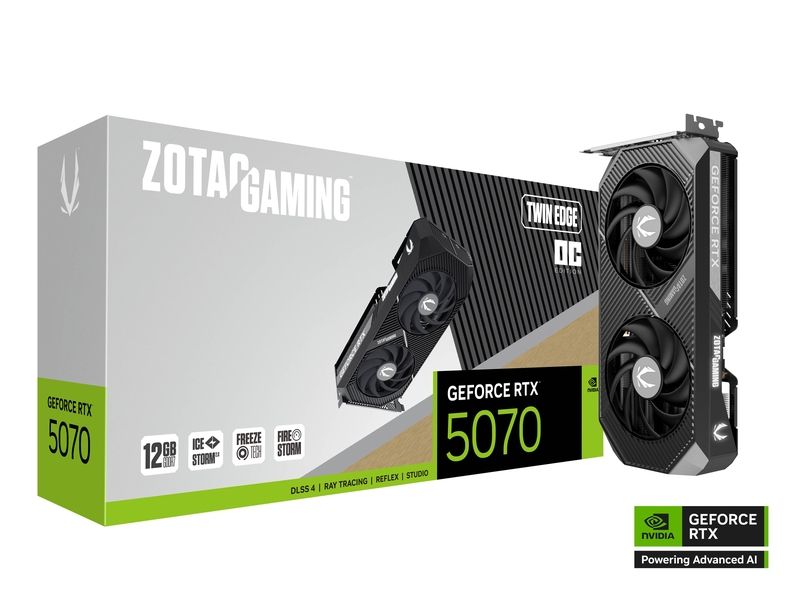Zotac GAMING GeForce RTX 5070 Twin Edge OC NVIDIA 12 GB GDDR7