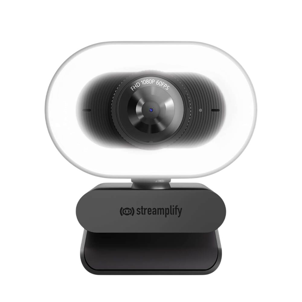 CAM PLUS, Full HD, Microfon, FOV 80, Ring light, Negru, SPCW-CLFH221.11
