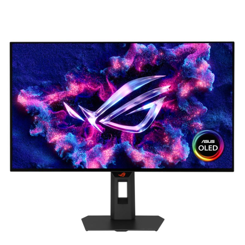 Monitor Asus 26.5  XG27AQWMG, Diagonal (inch): 26.5, Diagonal (cm): 67, Aspect ratio: 16:9, Panel: WOLED, Resolution: 2560x1440, Refresh Rate: 280Hz, Response time GtG: 0.03ms, Brightness (max): 1500 cd/m², Contrast (static) : 1.5M:1, Viewing angle: 178/178, Colours: 1073.7M, VESA Wallmount