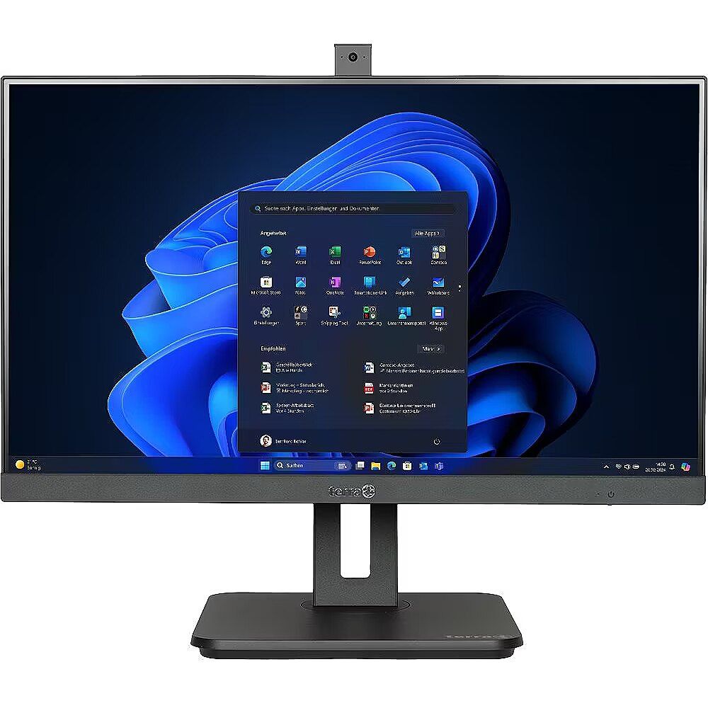 All-In-One Terra Greenline 2420HA, 23.8 inch 1920 x 1080, Intel Core i5 - 14500 (14 C / 20 T, 2.6 GHz - 5.0 GHz, 24 MB cache), 16 GB DDR4, 1 TB SSD, Intel HD Graphics, Widows 11 Pro, Negru