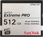 SANDISK EXTREME PRO CFAST 2.0/512GB 525MB/S VPG130