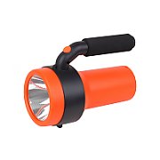 Lanterna LED de mana Ledvance Spotlight, 3W + 1W COB, 300 lm, lumina rece (6500K), 4 moduri de iluminare, acumulator Li-Ion 2x1200mAh, IP20, cablu incarcare USB inclus, Portocaliu/Negru