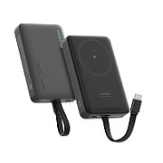 POWER BANK Cuktech Magnetic, 10000mAh, 20W, cablu integrat USB Type-C, gri  CKWPB100LGLBK  (timbru verde 0.98 lei)