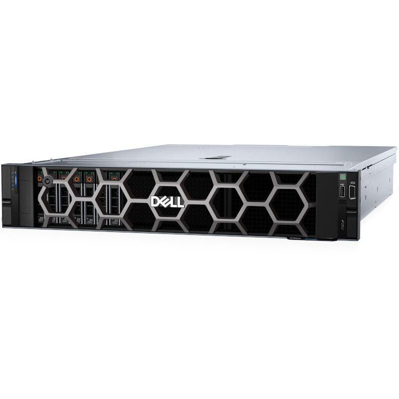 PowerEdge R760xs Rack Server Intel Xeon Silver 4510 2.4G, 12C/24T, 16GT/s, 30M Cache, Turbo, HT (150W) DDR5-4400, 32GB RDIMM, 5600MT/s, Dual Rank, 2.4TB Hard Drive SAS ISE 12Gbps 10K 512e 2.5in with 3.5in HYB CARR, 3.5 Chassis with up to 12 Hard Drives (SAS/SATA), Motherboard with Broadcom 5720 Dual