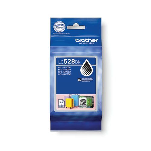 Cartus cerneala Brother LC528BK ,Negru ,6 000 pagini ,Original (LC528BK) 