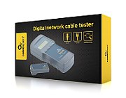 TESTER CABLU RETEA GEMBIRD pt. cablu UTP, STP, coaxial si de telefon: circuit deschis, scurtcircuit, conexiune inversa etc.,  NCT-31  (timbru verde 0.8 lei)