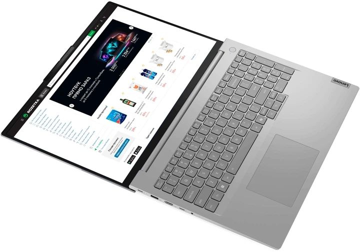 Laptop Lenovo ThinkBook 16 G9 IRL, 16 inch 1920 x 1200, Intel Core 5 210H (8 C / 12 T, 2.2 GHz - 4.8 GHz, 12 MB cache, 28 W), 16 GB DDR5, 512 GB SSD, Intel Graphics, Free DOS, Arctic Grey