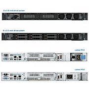 Server DELL PowerEdge R260, Rack 1U, Intel Xeon E-2414 (4 C / 4 T, 2.60 GHz - 4.50 GHz, 12 MB cache, 55 W), 32 GB DDR5 ECC, 1 x 2 TB HDD, DELL PERC H355, 700 W